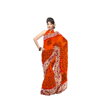 Red Women Saree