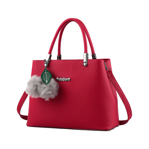 Red branded women bag