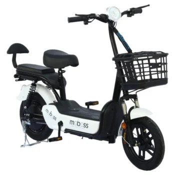 Bicicleta Eléctrica Urbana Moboss ZM300 Blanco 350W 25 km/h